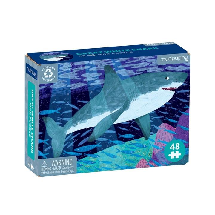 Great White Shark 48 Piece Mini Puzzle Chronicle Books cpuzzle Lil Tulips