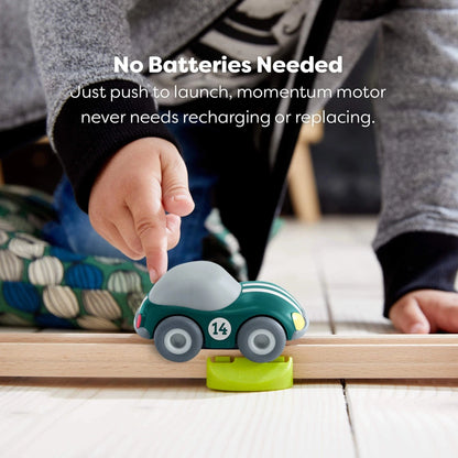 Green Speedster with Momentum Motor – Recycled haba Lil Tulips
