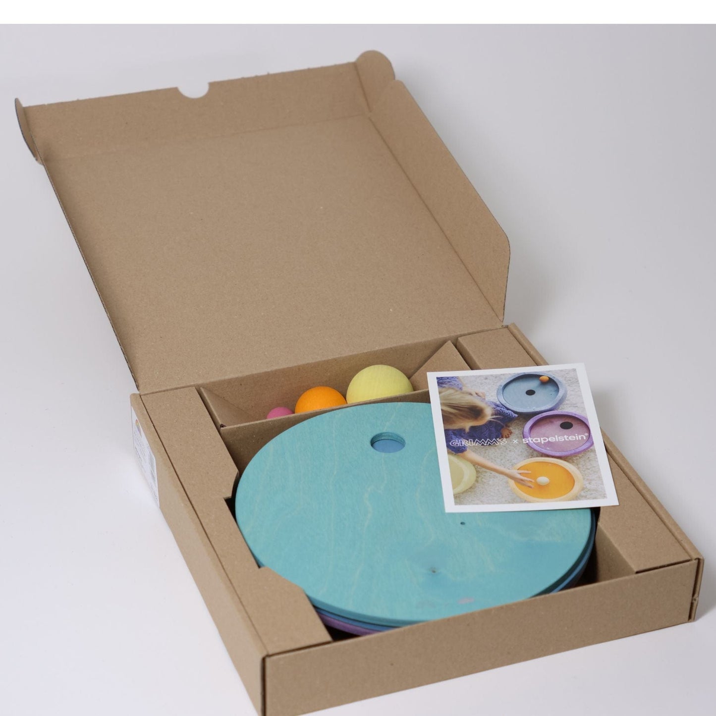 GRIMM’S x Stapelstein® Rolling Discs Cool Pastel Grimm's Lil Tulips
