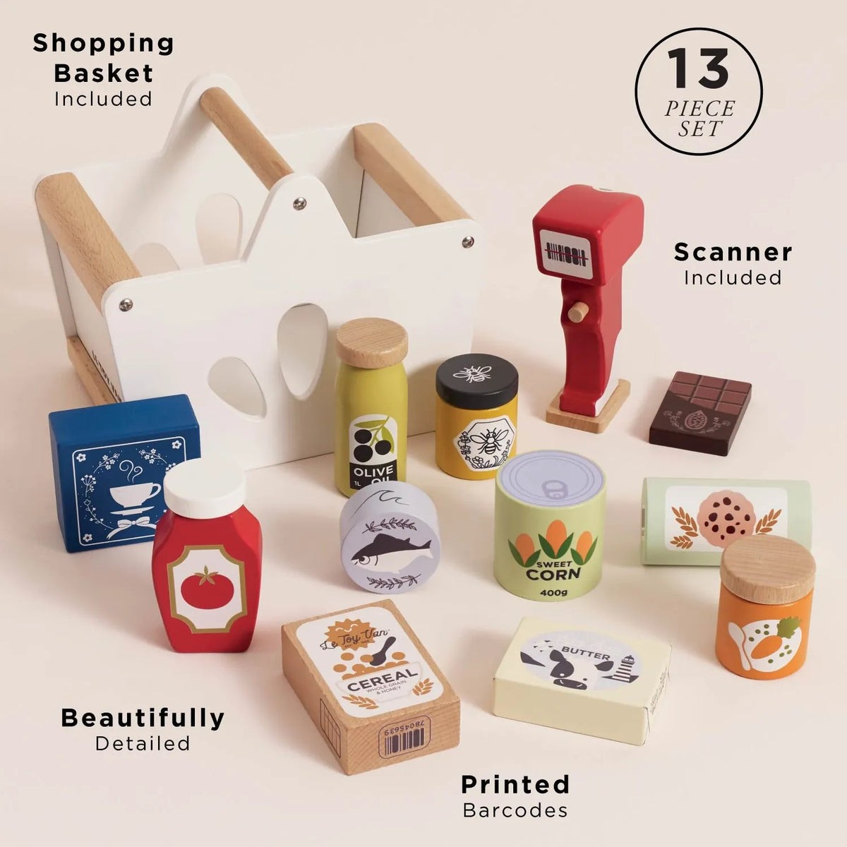 Groceries Set & Scanner Le Toy Van Lil Tulips