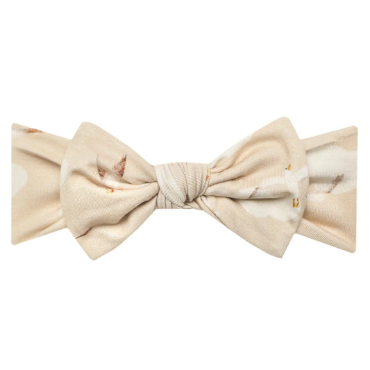 Gully Knit Headband Bow Copper Pearl Lil Tulips