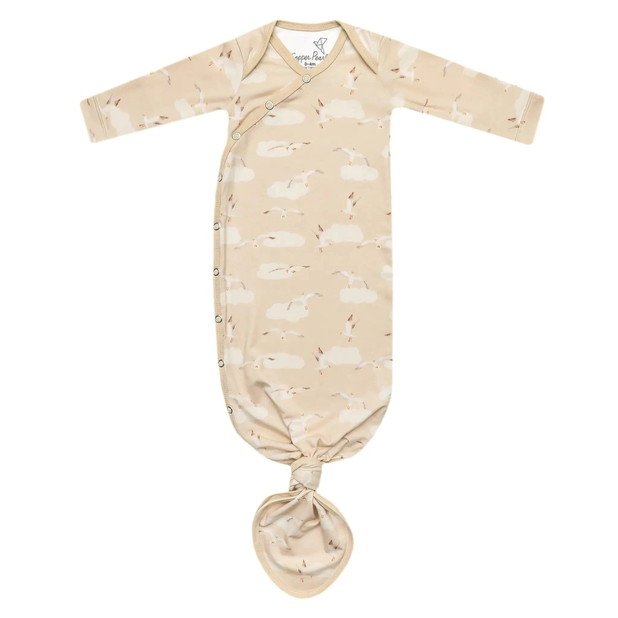 Gully Newborn Knotted Gown Copper Pearl Lil Tulips