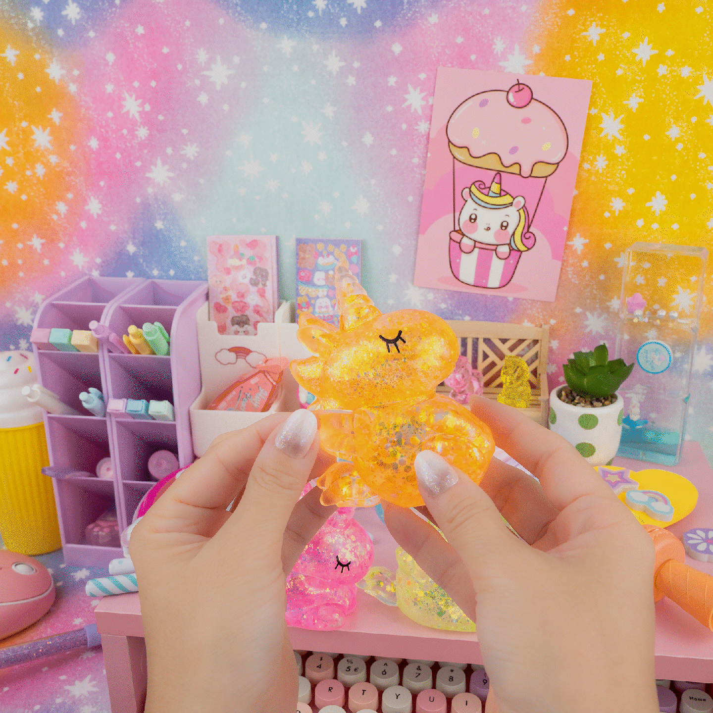 Gummy Unicorn Friends Sensory Toy Kawaii Slime Company Lil Tulips