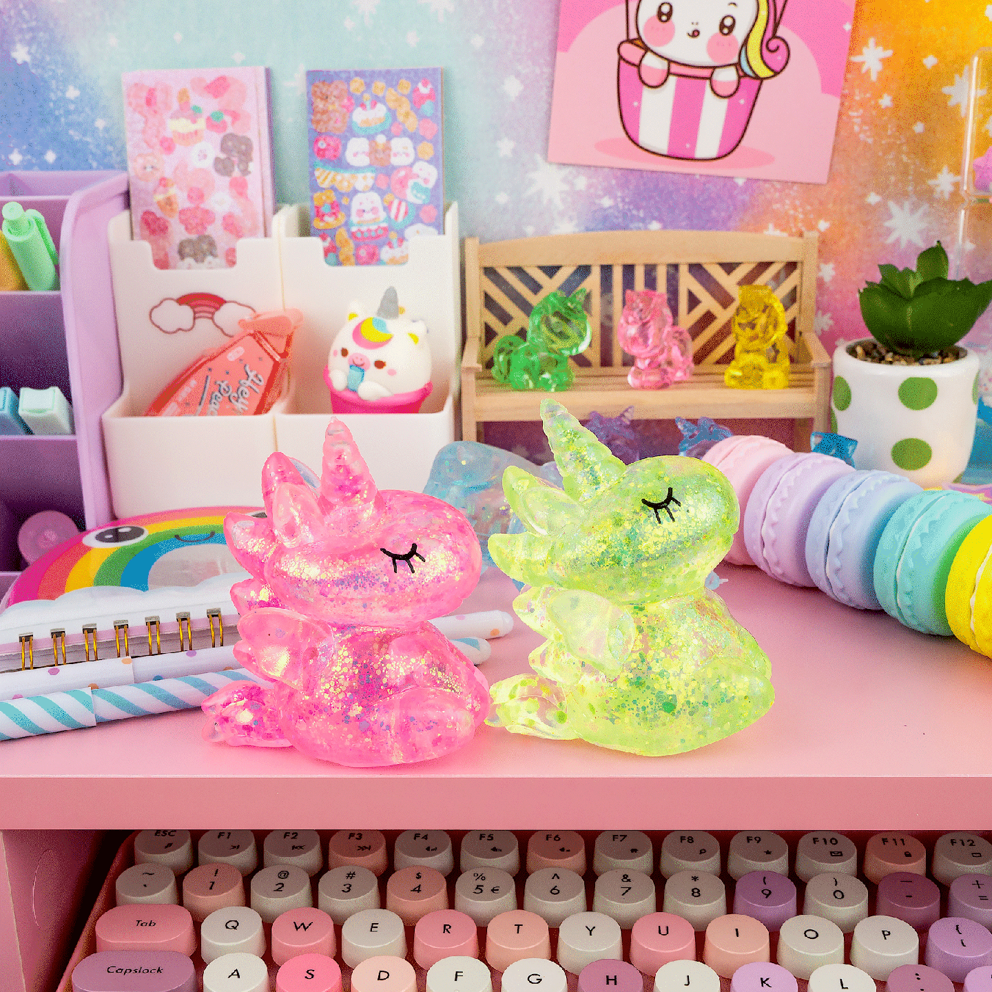 Gummy Unicorn Friends Sensory Toy Kawaii Slime Company Lil Tulips