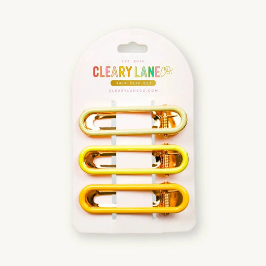 Hair Clip Set | Yellow Cleary Lane Lil Tulips