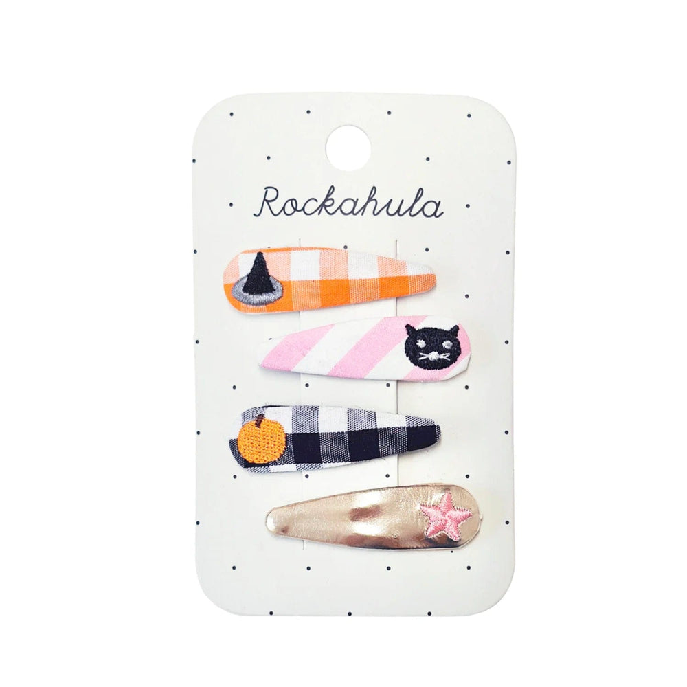 Halloween Embroidered Hair Clip Set Rockahula Kids Lil Tulips