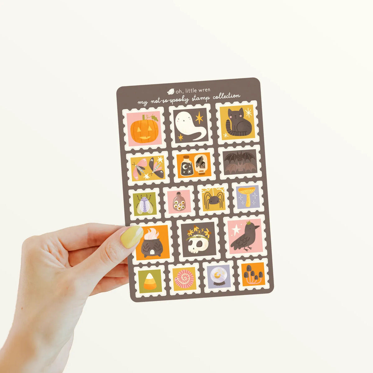 Halloween Stamp Collection Sticker Sheet oh, little wren Lil Tulips