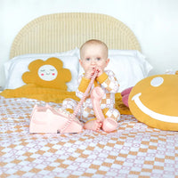 Happy Daze Pink Bamboo Convertible Romper Pajamas Emerson and Friends Baby & Toddler Clothing Lil Tulips