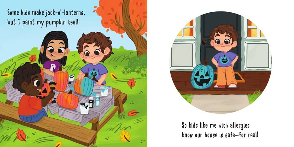 Happy Halloween, Teal Pumpkin! Harper Collins Childrens Lil Tulips