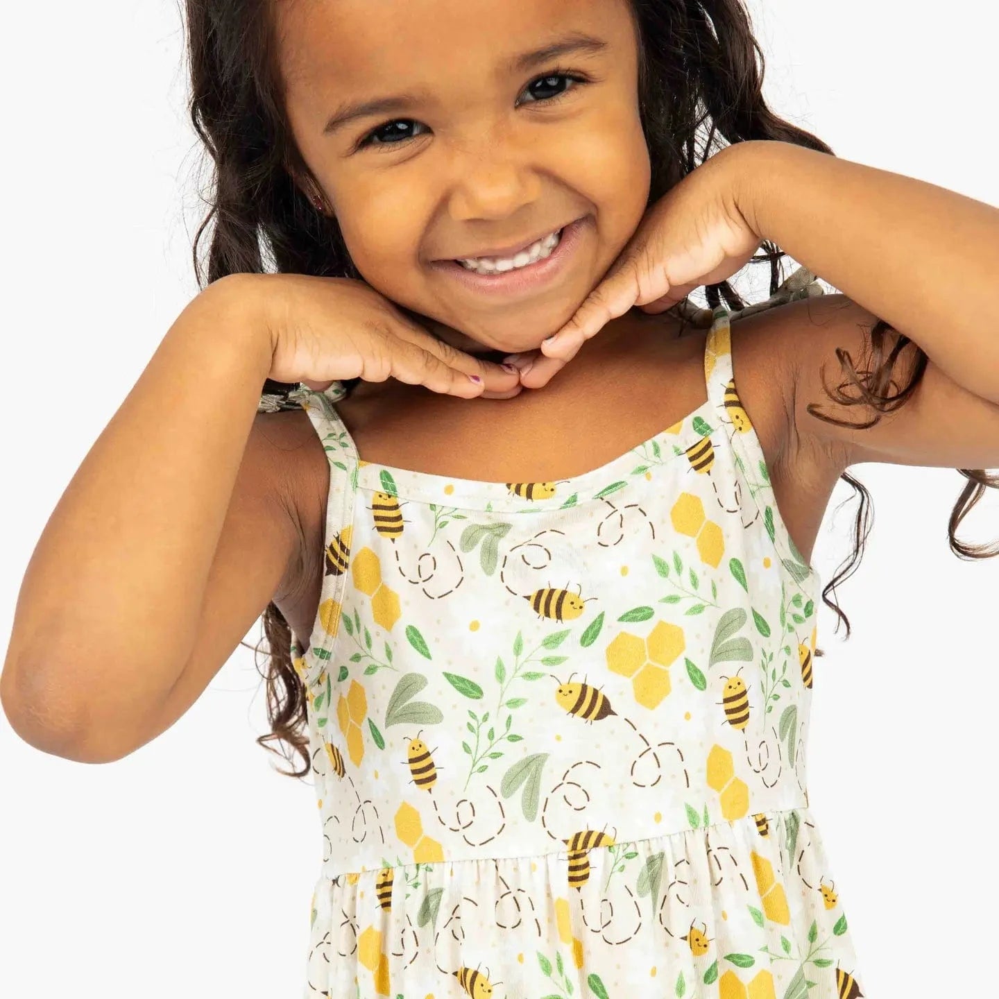 Happy Honey Bees Bamboo Sundress Emerson and Friends Baby & Toddler Clothing Lil Tulips