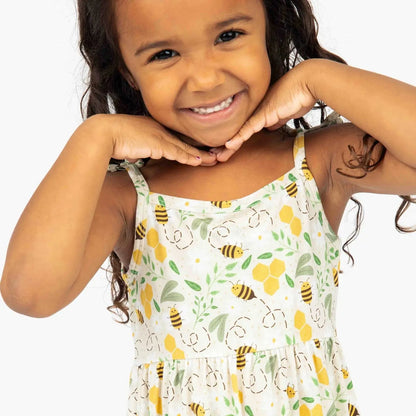 Happy Honey Bees Bamboo Sundress Emerson and Friends Baby & Toddler Clothing Lil Tulips