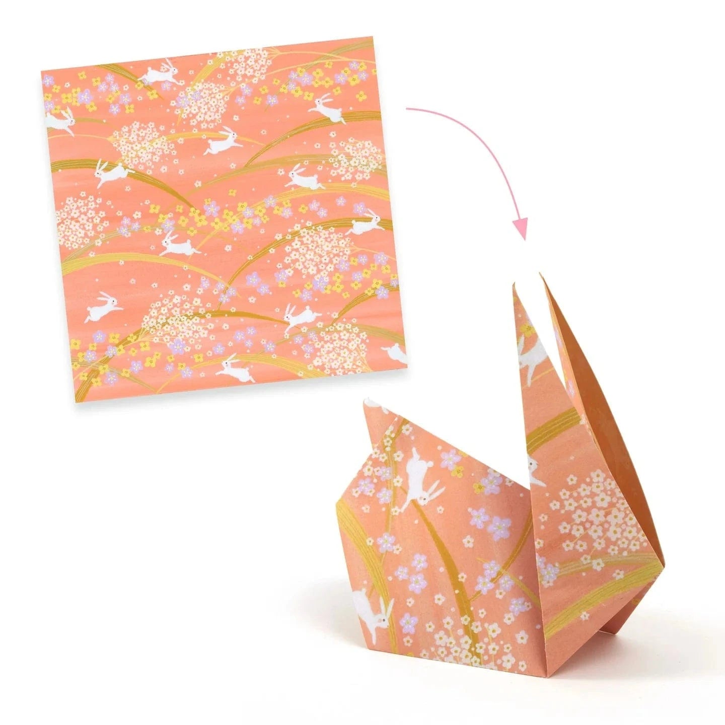 Haru Origami Paper Craft Kit Djeco Lil Tulips