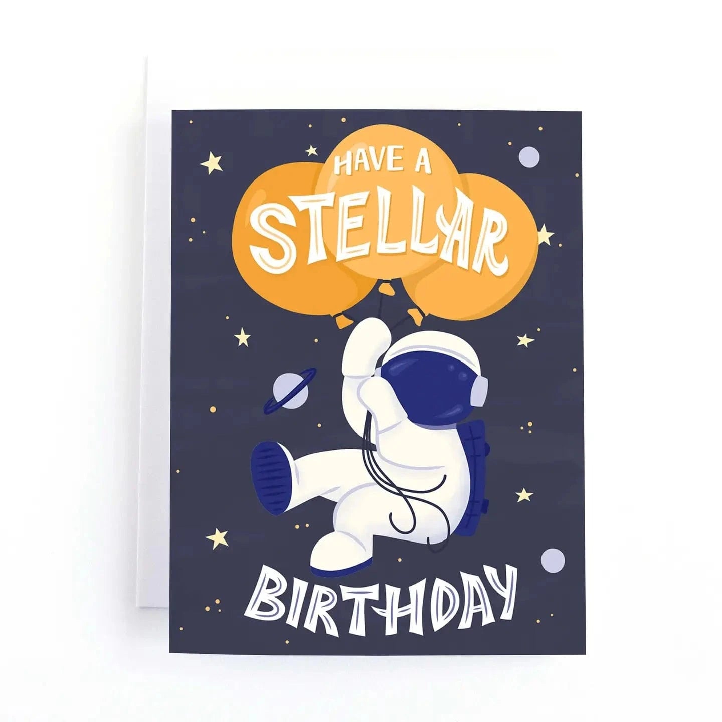 Have A Stellar Birthday Space Astronaut Birthday Card Pedaller Designs Lil Tulips
