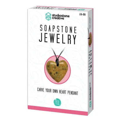 Heart Soapstone Pendant Jewelry Kit Carving and Whittling* Studiostone Creative Final Sale Lil Tulips