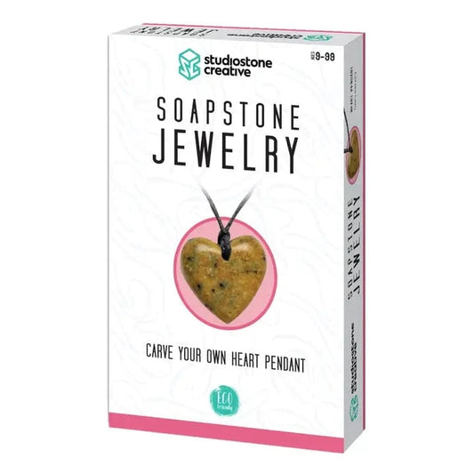 Heart Soapstone Pendant Jewelry Kit Carving and Whittling* Studiostone Creative Final Sale Lil Tulips