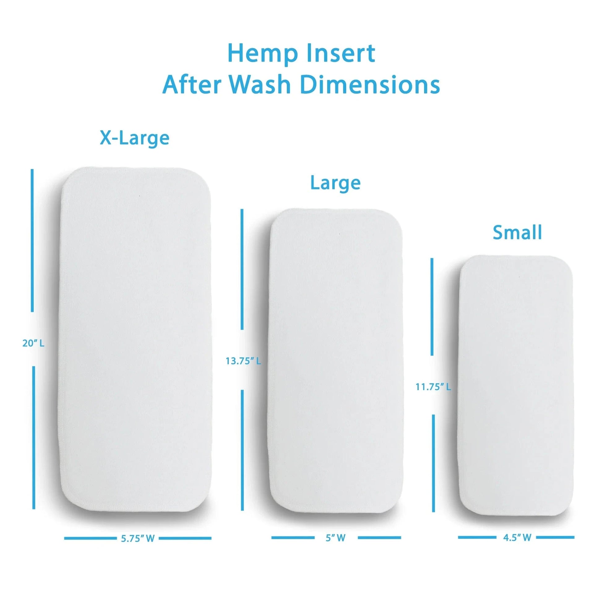 Hemp Inserts [2 pack] Thirsties Prefolds/Flats/Inserts Lil Tulips
