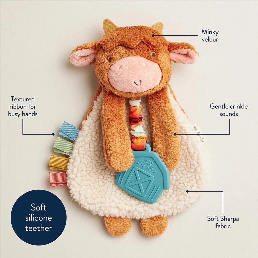 Highland Cow Itzy Friends Lovey™ Plush Itzy Ritzy Lil Tulips