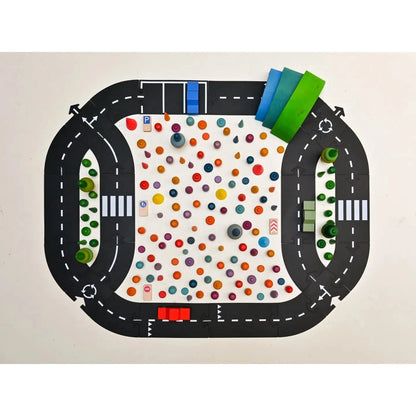 Highway - Long Flexible Road Set - With One Car waytoplay Lil Tulips