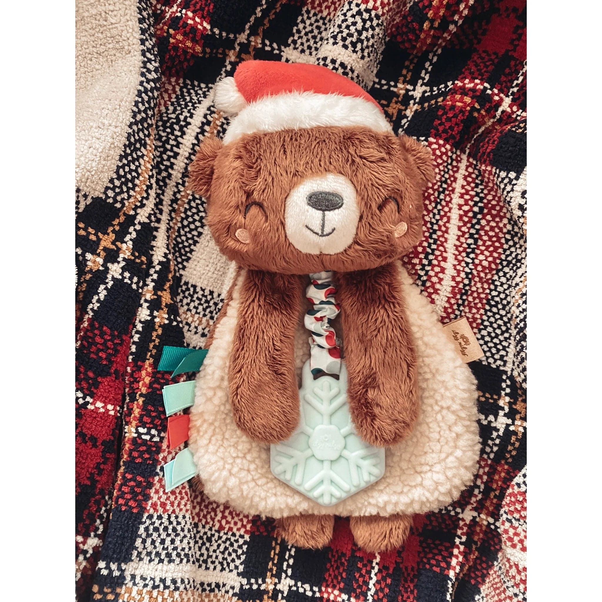Holiday Bear Itzy Lovey™ Plush + Teether Toy Itzy Ritzy Lil Tulips
