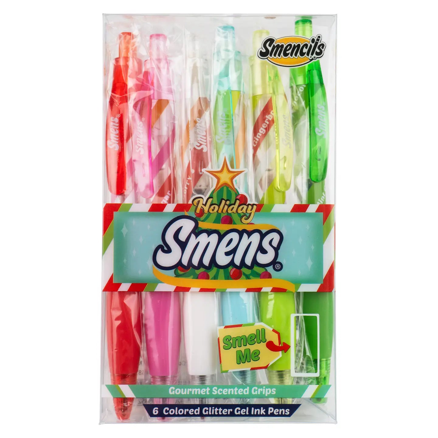 Holiday Smens 6-pack (Glitter Gel Ink) - Scented Pens Scentco Lil Tulips