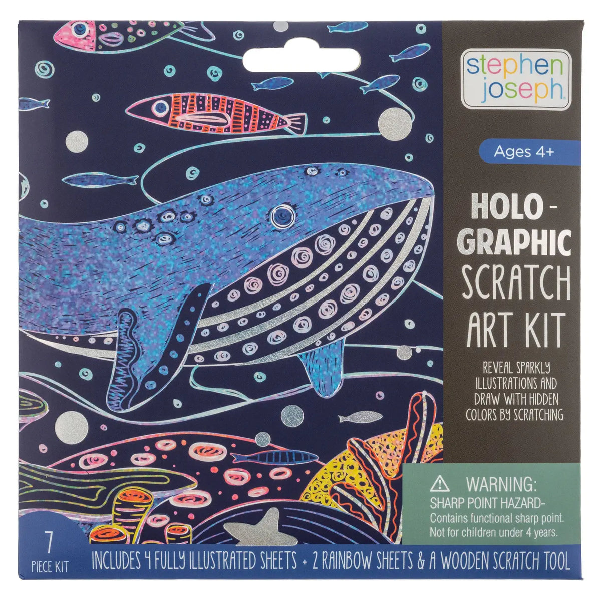 Holographic Scratch Art - Sea Stephen Joseph Gifts Lil Tulips