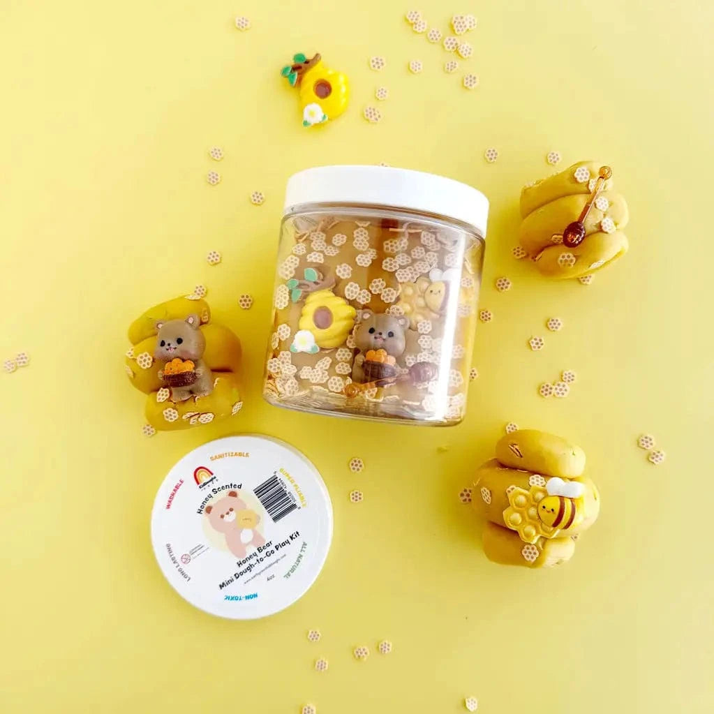 Honey Bear Mini Dough To Go Earth Grown KidDoughs Lil Tulips