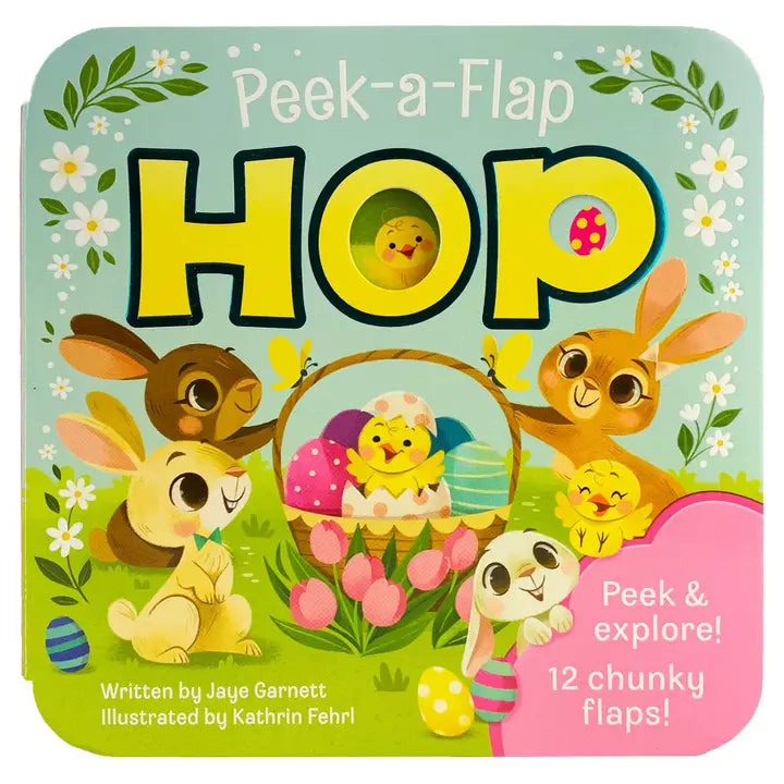 Hop Easter Lift-A-Flap Board Book Cottage Door Press Lil Tulips