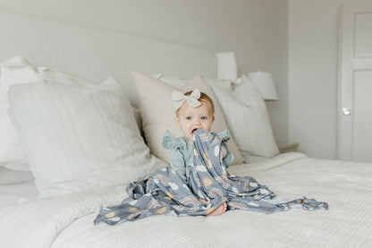 Hope Knit Swaddle Blanket Copper Pearl Lil Tulips