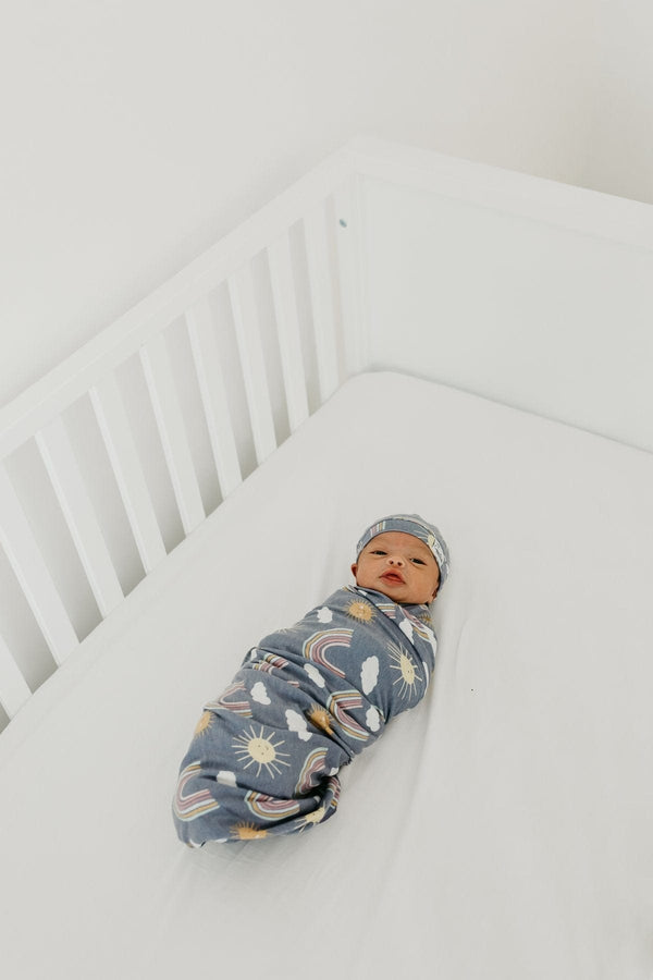 Hope Knit Swaddle Blanket Copper Pearl Lil Tulips