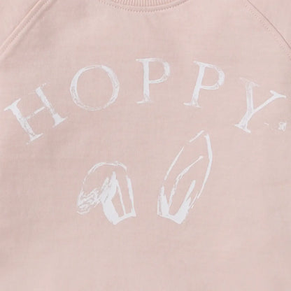 Hoppy Pink Organic Cotton Sweatshirt Burt's Bees Baby Lil Tulips