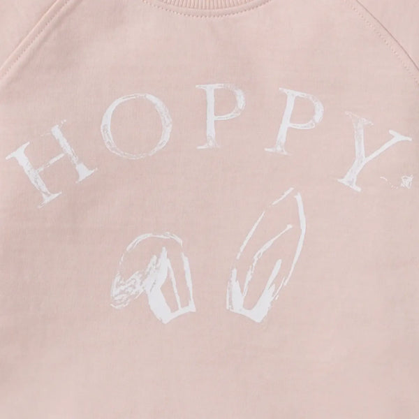 Hoppy Pink Organic Cotton Sweatshirt Burt's Bees Baby Lil Tulips