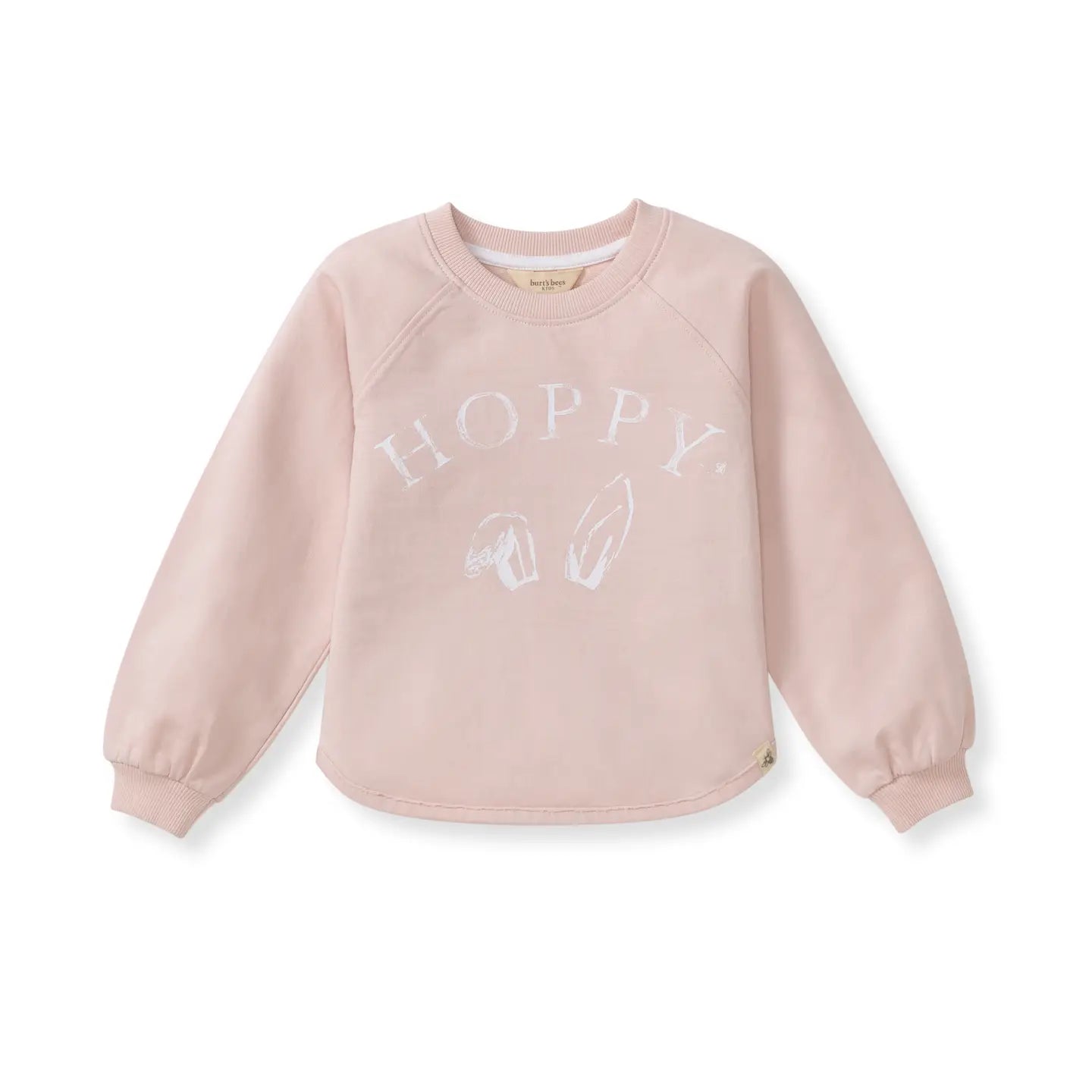 Hoppy Pink Organic Cotton Sweatshirt Burt's Bees Baby Lil Tulips