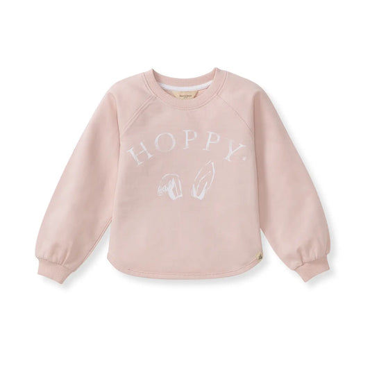 Hoppy Pink Organic Cotton Sweatshirt Burt's Bees Baby Lil Tulips