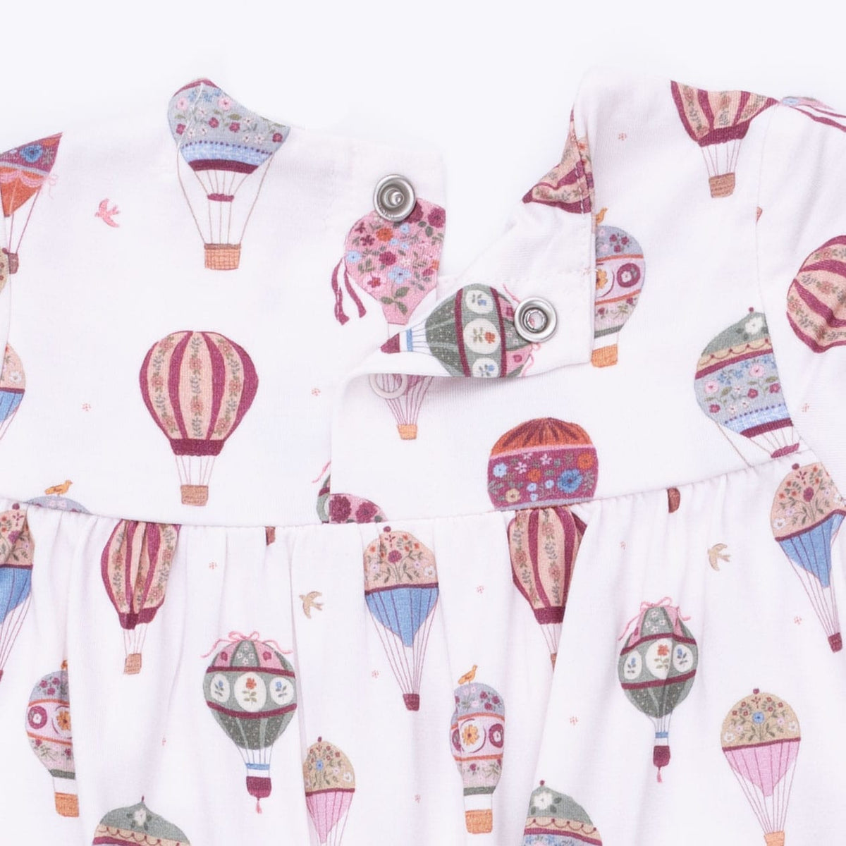 Hot Air Balloon - Smocked Long Sleeve Romper Angel Dear Lil Tulips