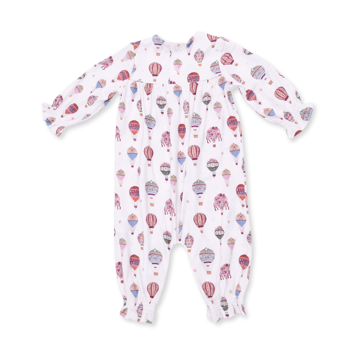 Hot Air Balloon - Smocked Long Sleeve Romper Angel Dear Lil Tulips