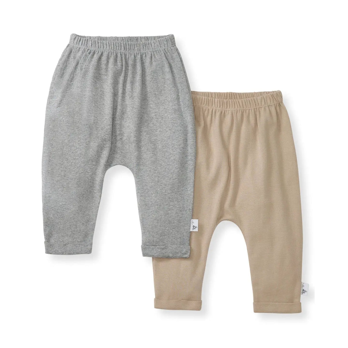 Hummus Organic Cotton Pants Pack of 2 Burt's Bees Baby Lil Tulips