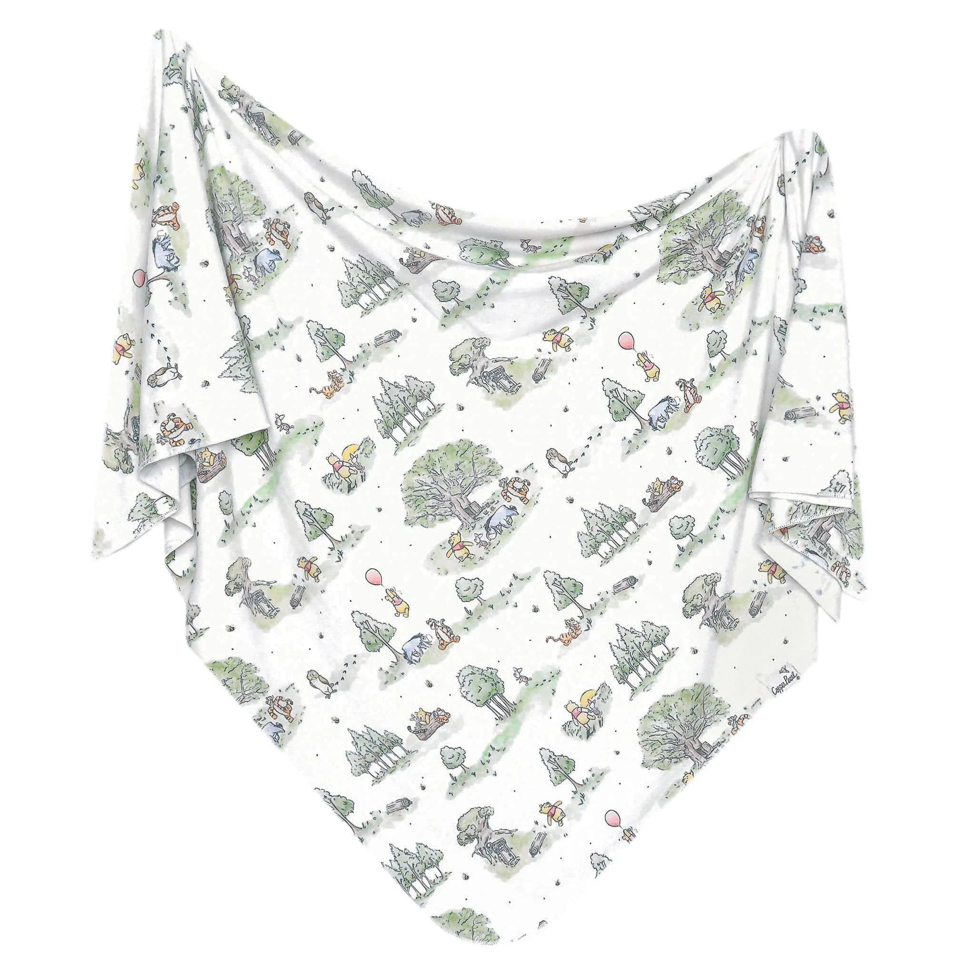 Hundred Acre Wood Knit Swaddle Blanket Copper Pearl Lil Tulips