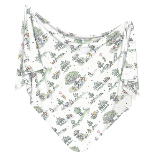 Hundred Acre Wood Knit Swaddle Blanket Copper Pearl Lil Tulips