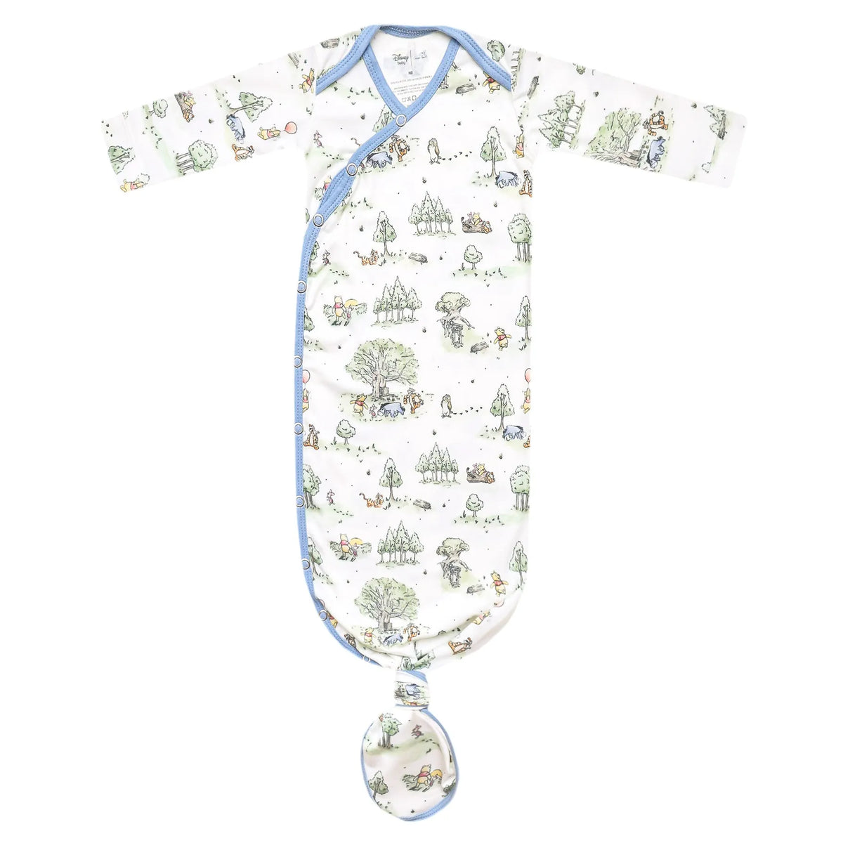 Hundred Acre Wood Newborn Knotted Gown Copper Pearl Lil Tulips
