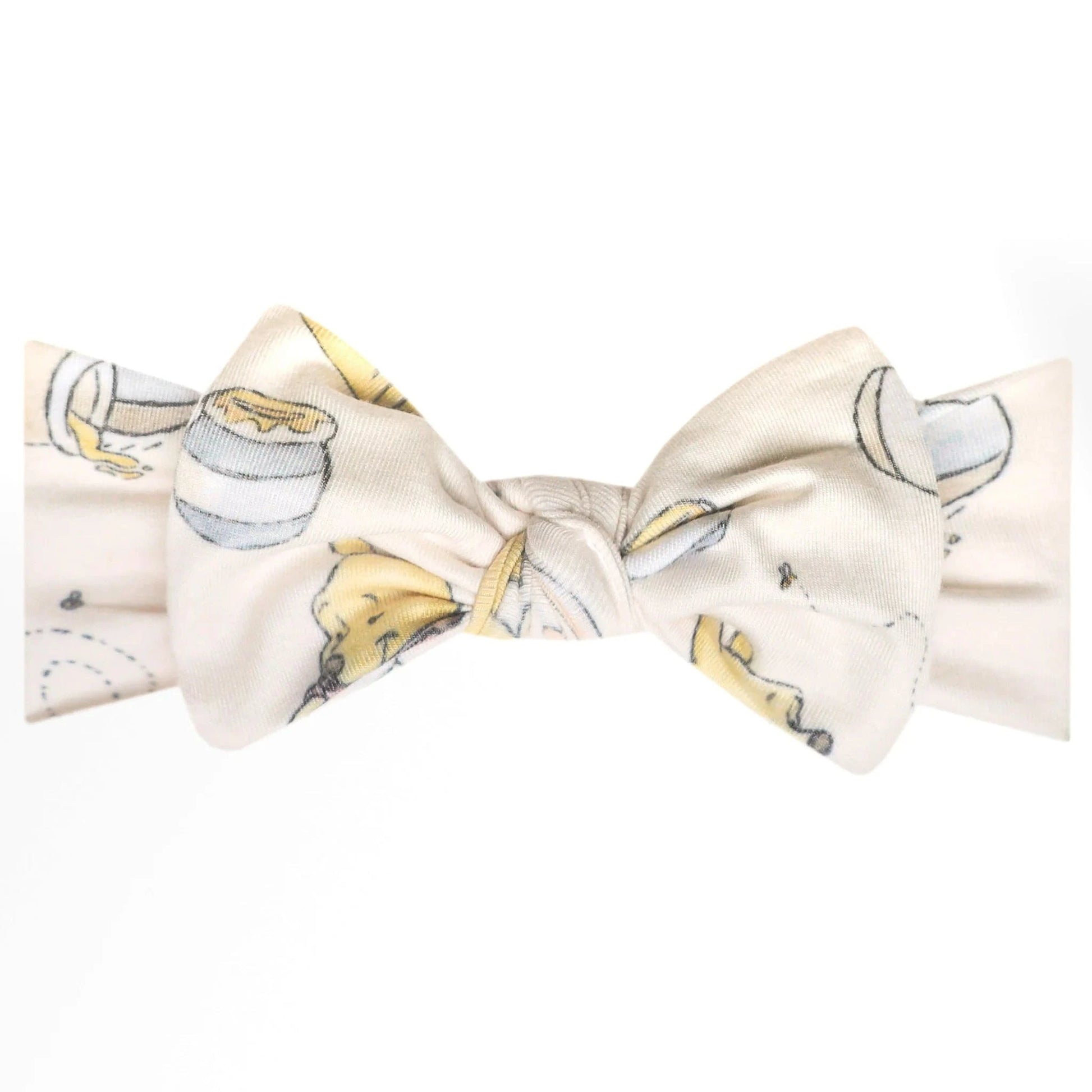 Hunny Knit Headband Bow Copper Pearl Lil Tulips