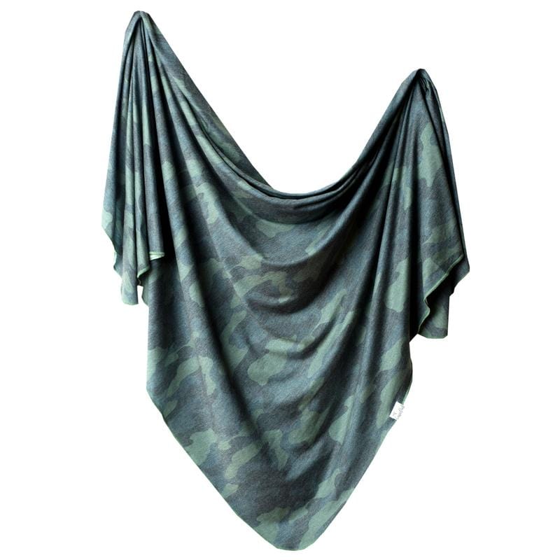 Hunter Knit Swaddle Blanket Copper Pearl Lil Tulips