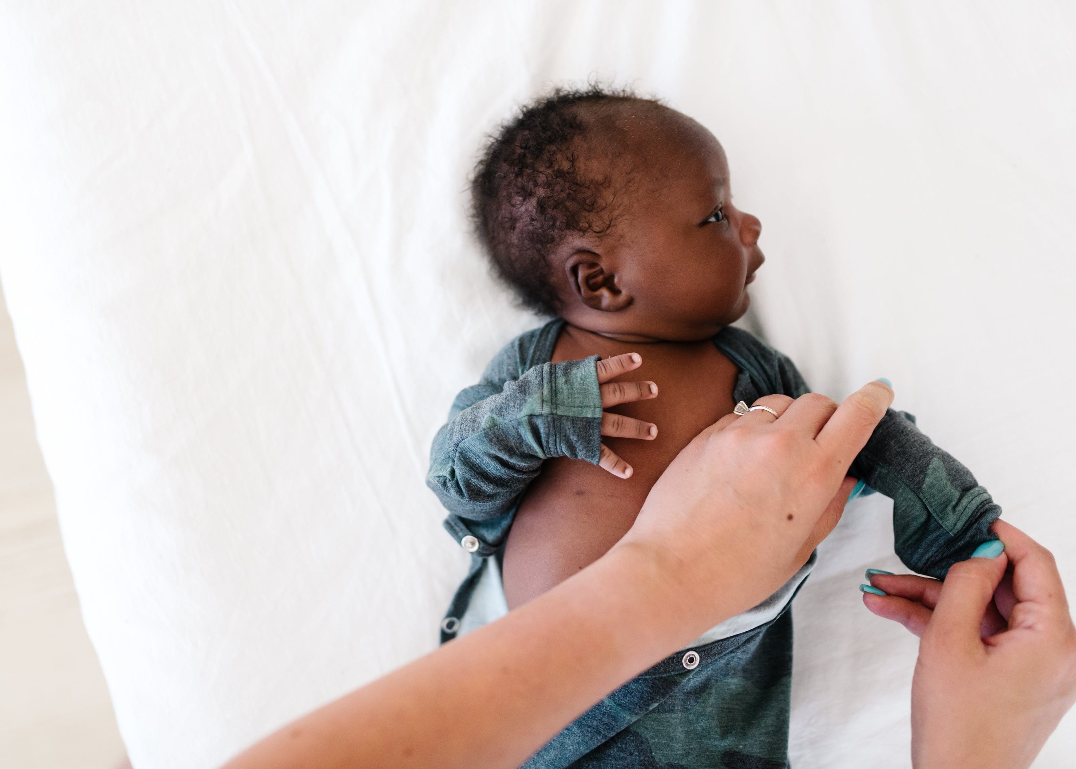 Hunter Newborn Knotted Gown Copper Pearl Lil Tulips