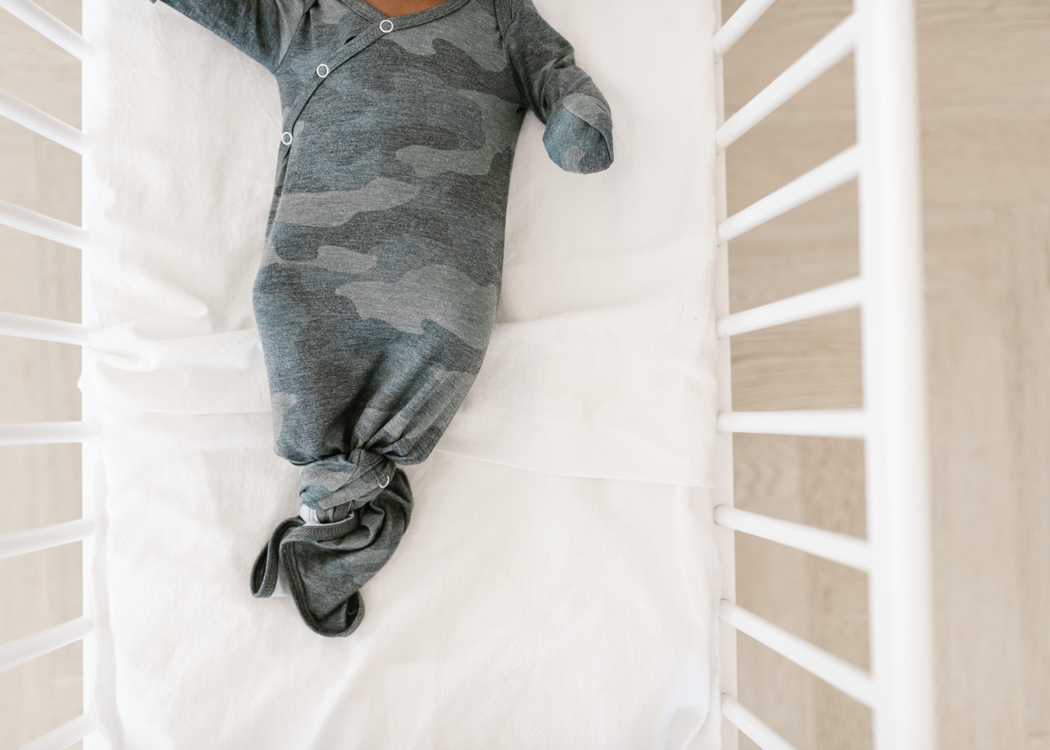 Hunter Newborn Knotted Gown Copper Pearl Lil Tulips