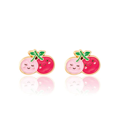 I Cherry-Ish You Cutie Stud Earrings Girl Nation Bracelets Lil Tulips