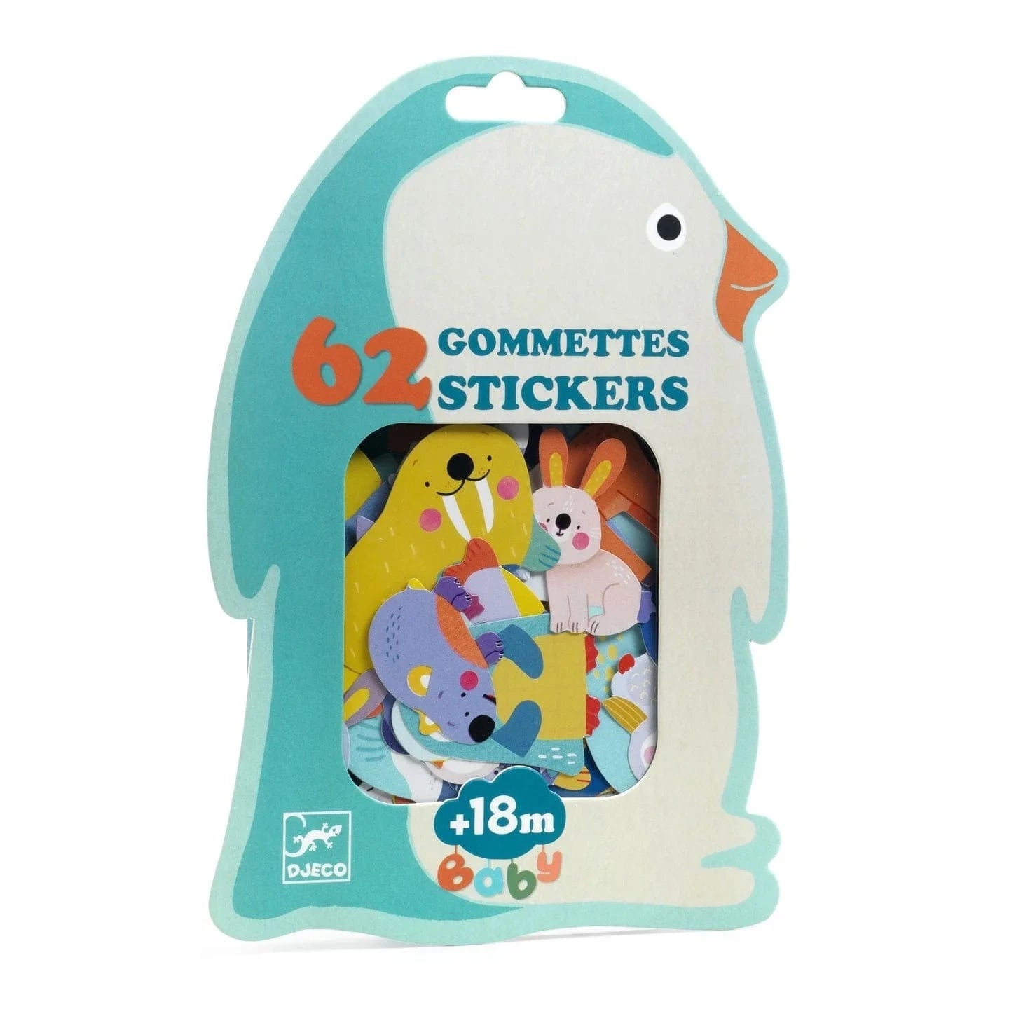 Ice Field Animals Baby Stickers Djeco Lil Tulips