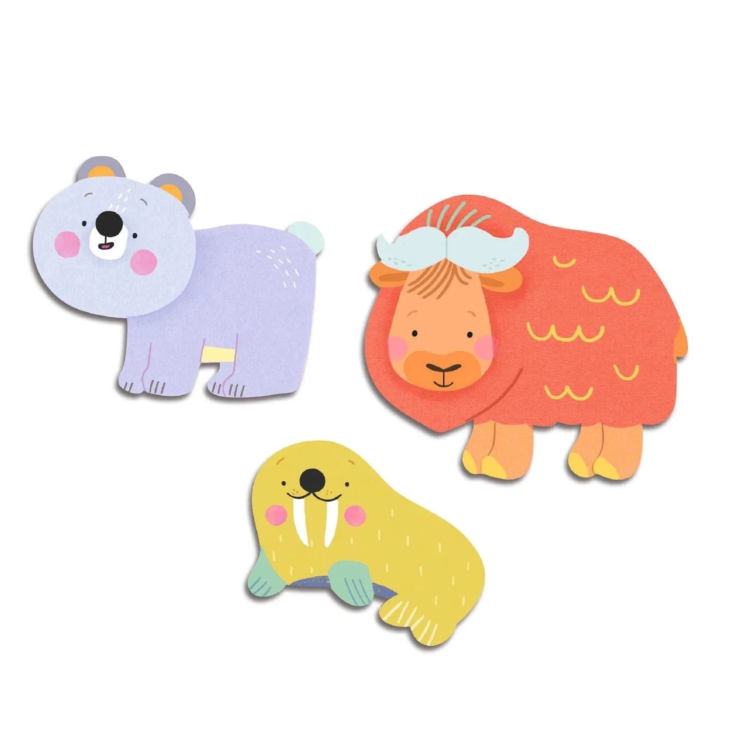 Ice Field Animals Baby Stickers Djeco Lil Tulips