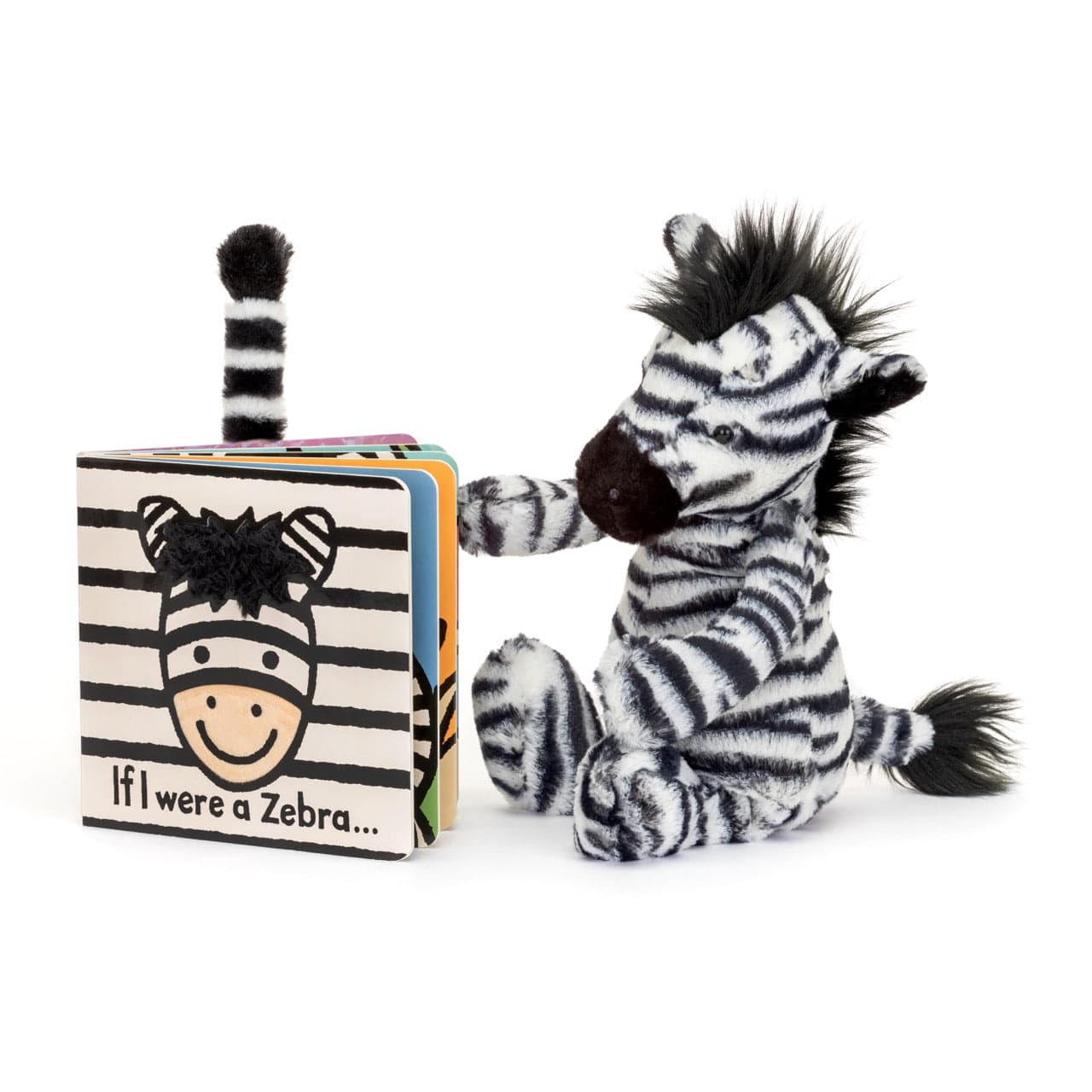 If I were a Zebra Board Book Jellycat Books Lil Tulips