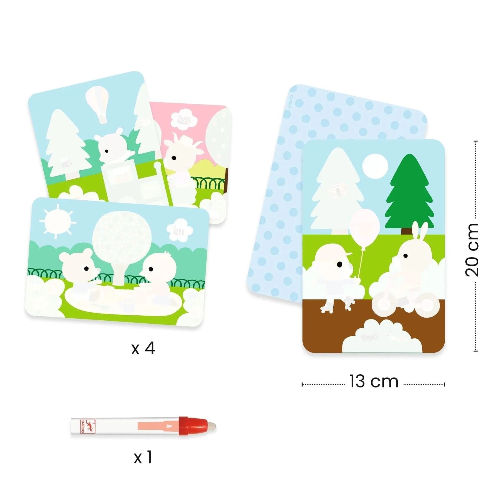 In the Park Magic Coloring Kit Djeco Lil Tulips
