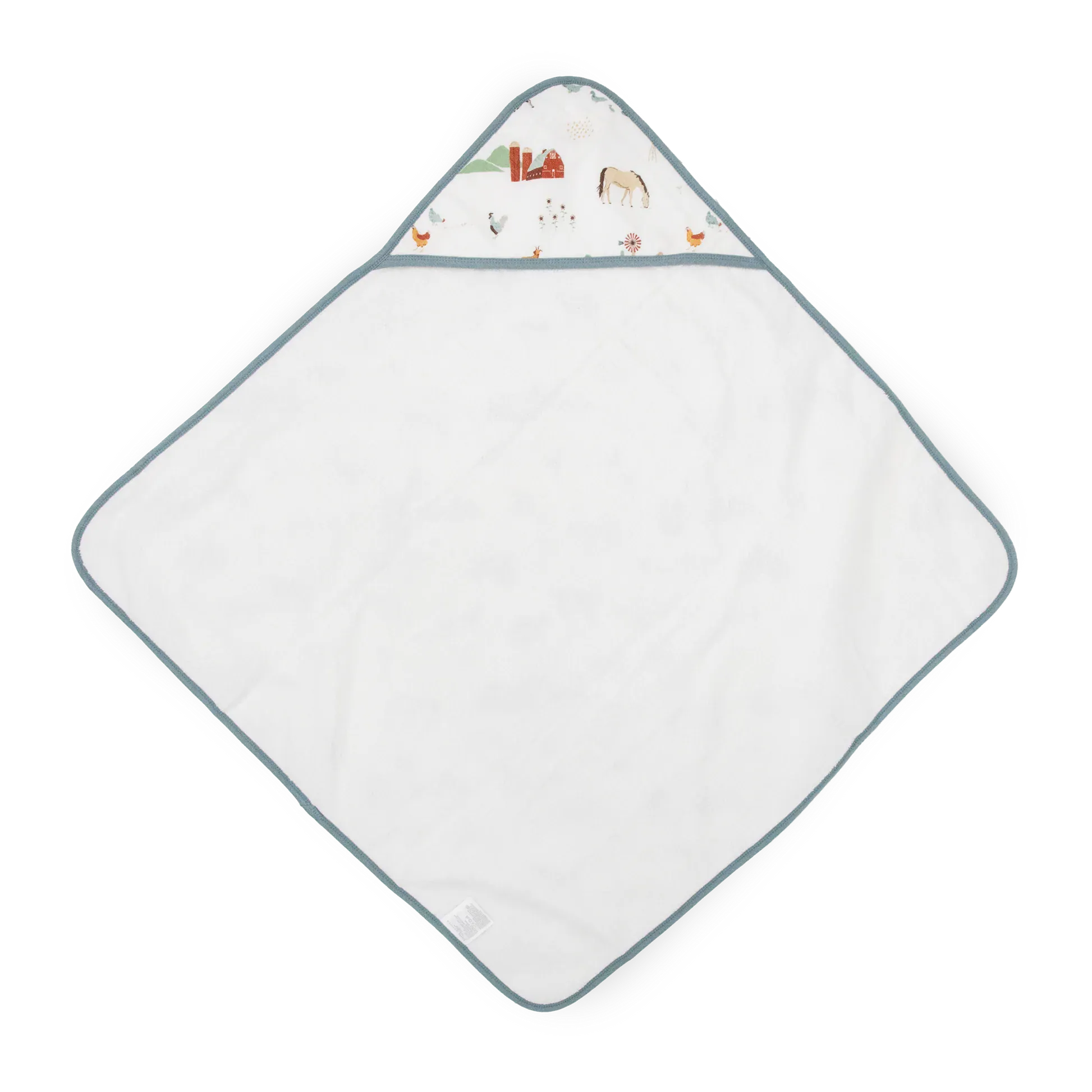 Infant Hooded Towel - Farmyard Little Unicorn Lil Tulips