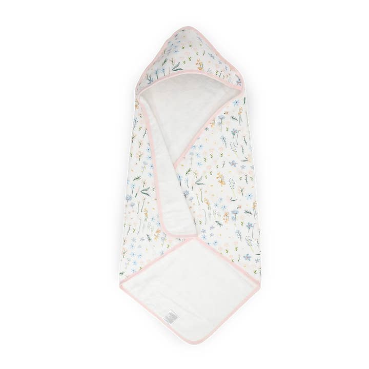 Infant Hooded Towel - Pastel Petals Default Little Unicorn Lil Tulips